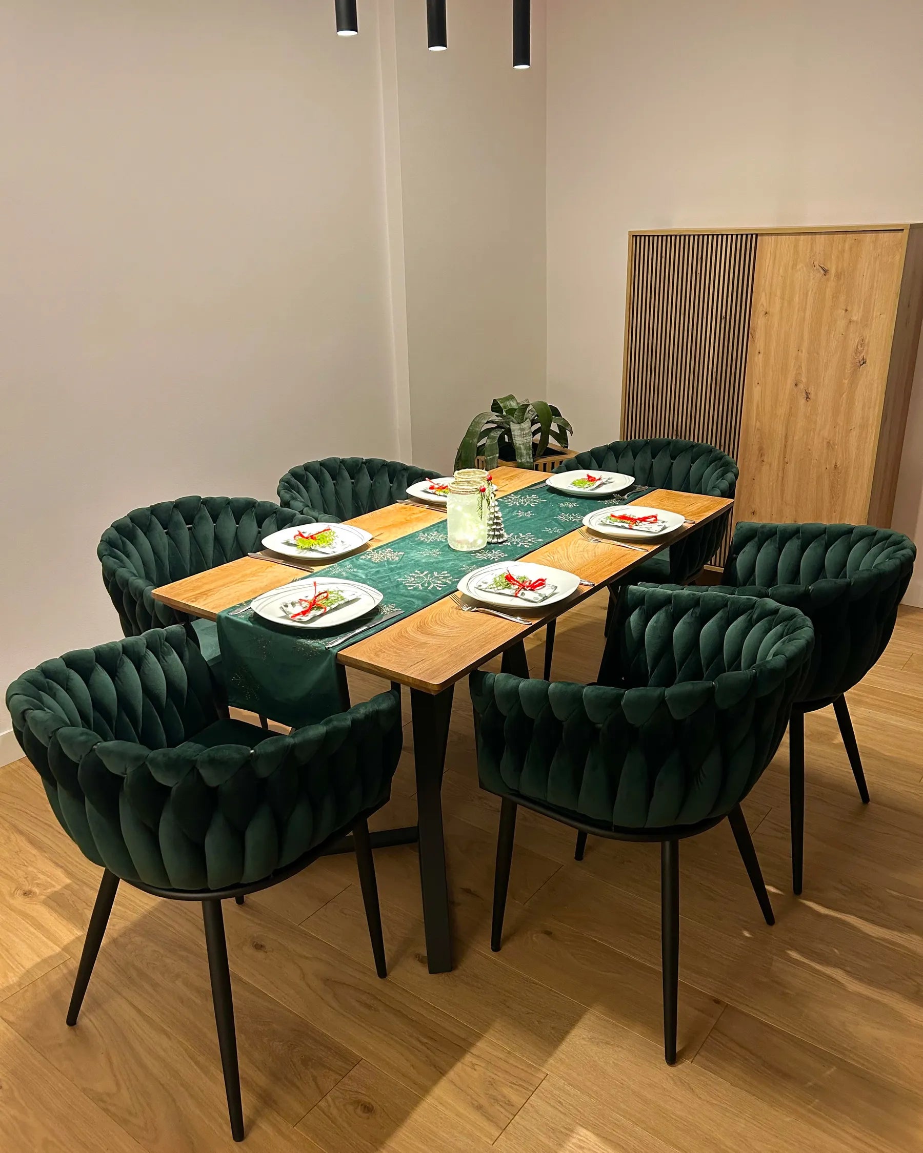 Dining Table UPTON Light Brown 140 cm 80 cm