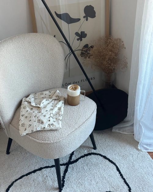 Armchair VOSS Boucle Light Beige
