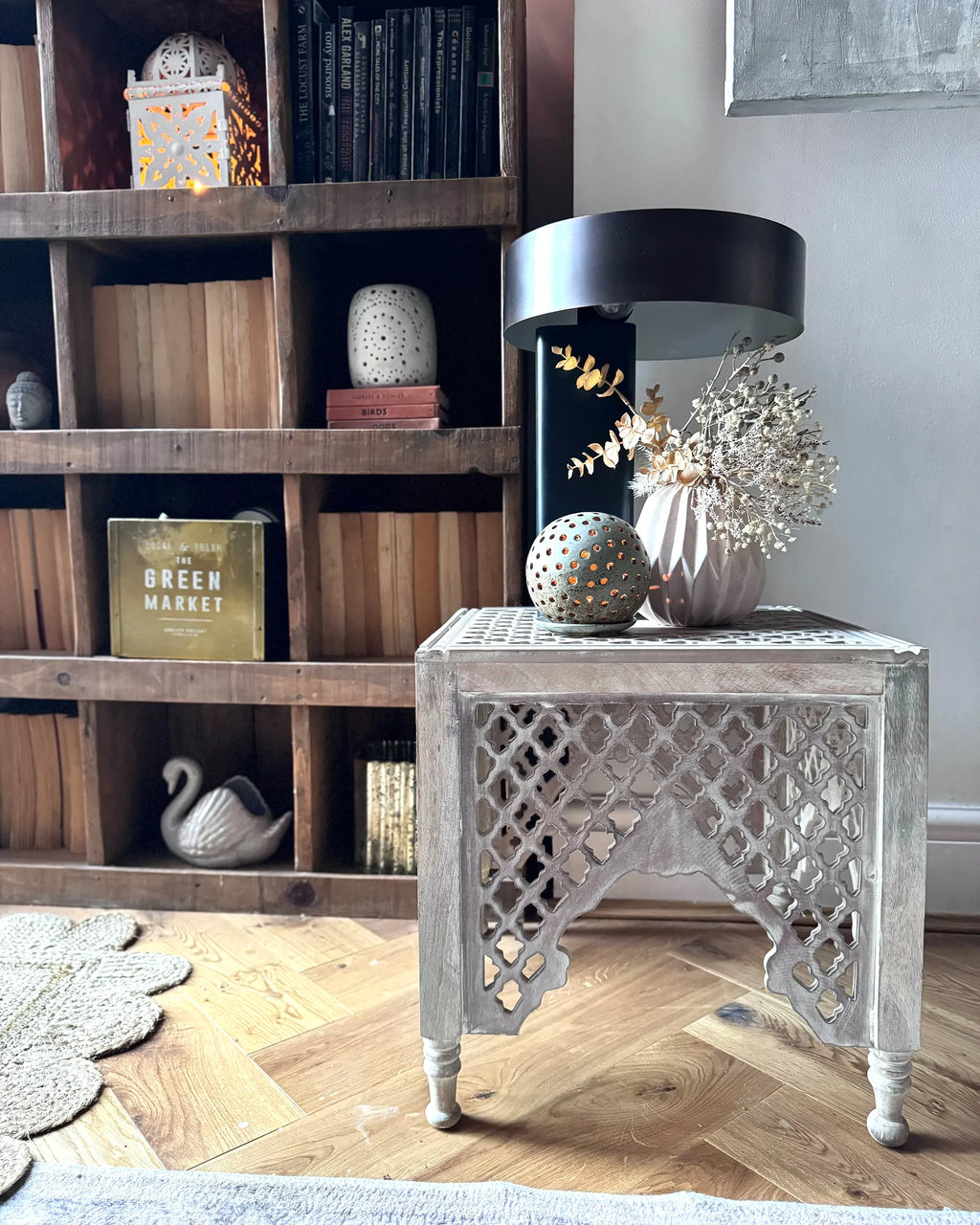 Side Table KADMA Mango Wood Light Brown
