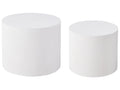 Set of 2 Coffee Tables MANTI White