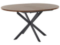 Extending Dining Table FRIONA Dark Brown 110/140 cm 110 cm