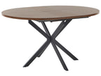 Extending Dining Table FRIONA Dark Brown 110/140 cm 110 cm