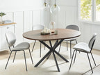 Extending Dining Table FRIONA Dark Brown 110/140 cm 110 cm