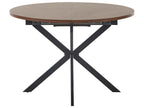 Extending Dining Table FRIONA Dark Brown 110/140 cm 110 cm