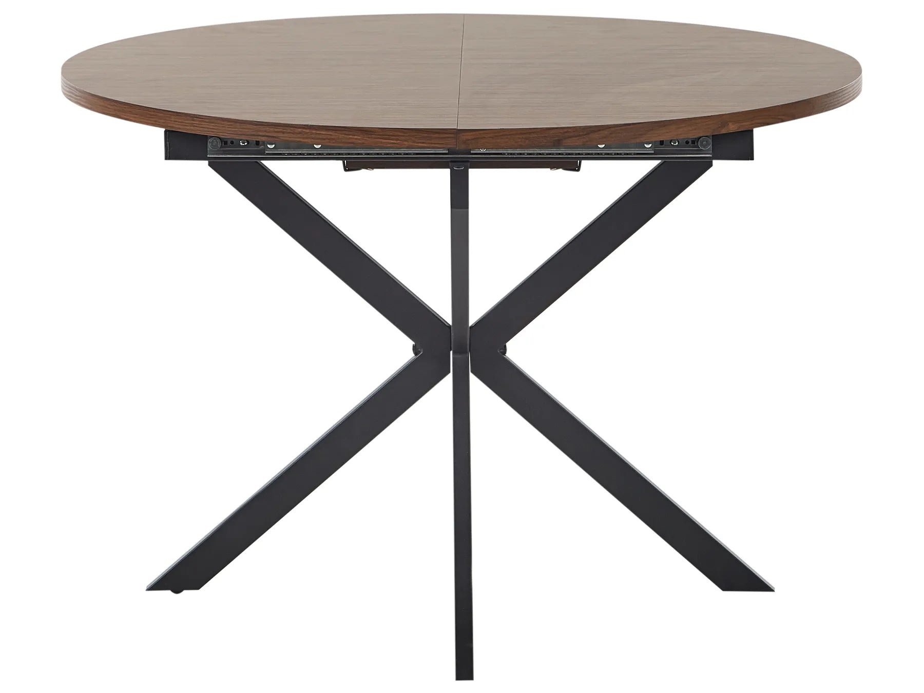 Extending Dining Table FRIONA Dark Brown 110/140 cm 110 cm