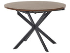Extending Dining Table FRIONA Dark Brown 110/140 cm 110 cm