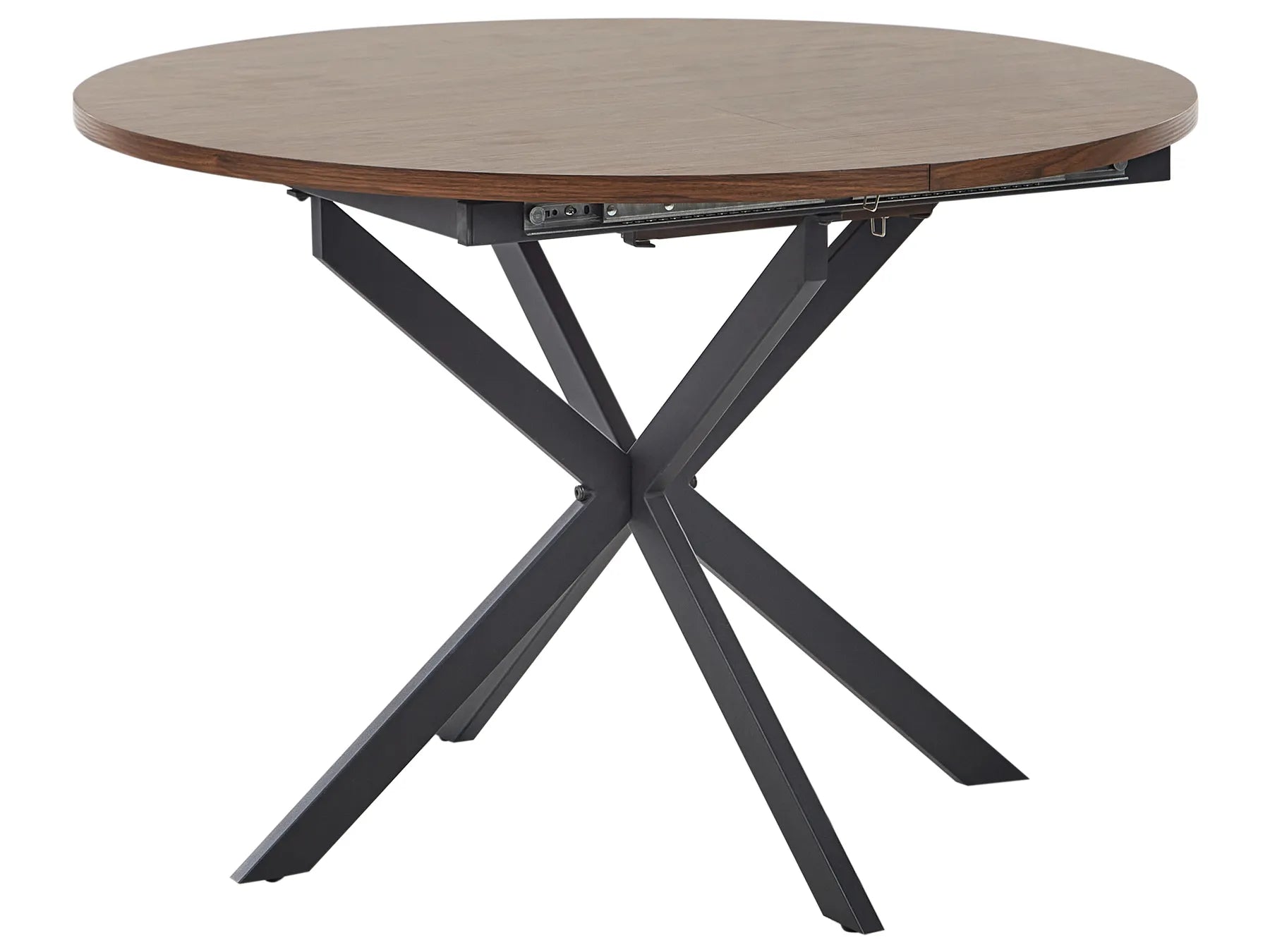 Extending Dining Table FRIONA Dark Brown 110/140 cm 110 cm