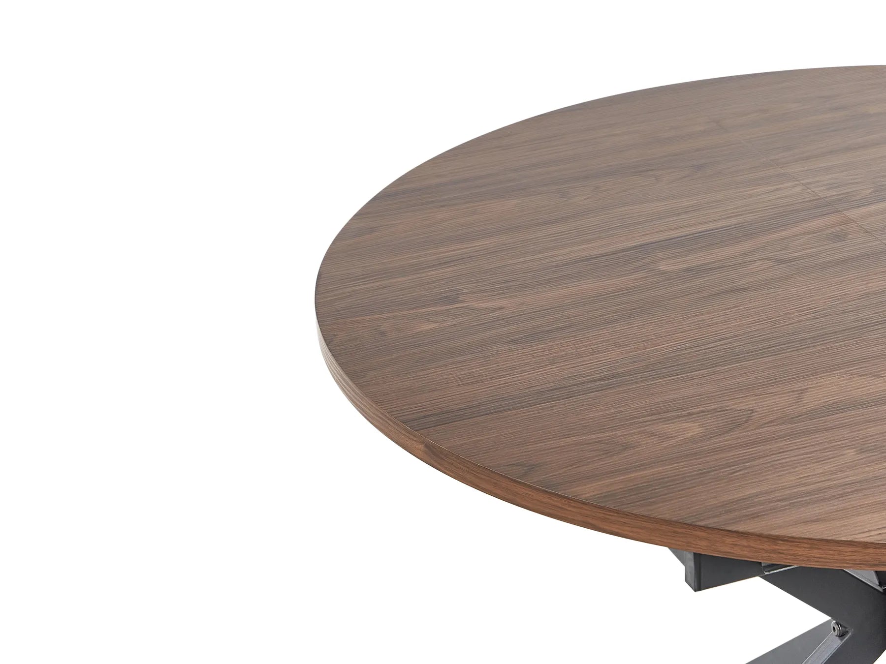 Extending Dining Table FRIONA Dark Brown 110/140 cm 110 cm