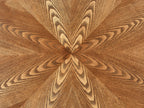 Dining Table LORENZO Brown Ash Wood 120 cm 120 cm