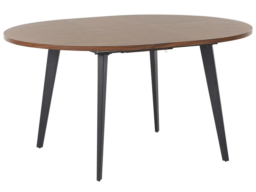 Extending Dining Table BOVINA Dark Brown 120/150 cm 120 cm