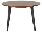 Extending Dining Table BOVINA Dark Brown 120/150 cm 120 cm