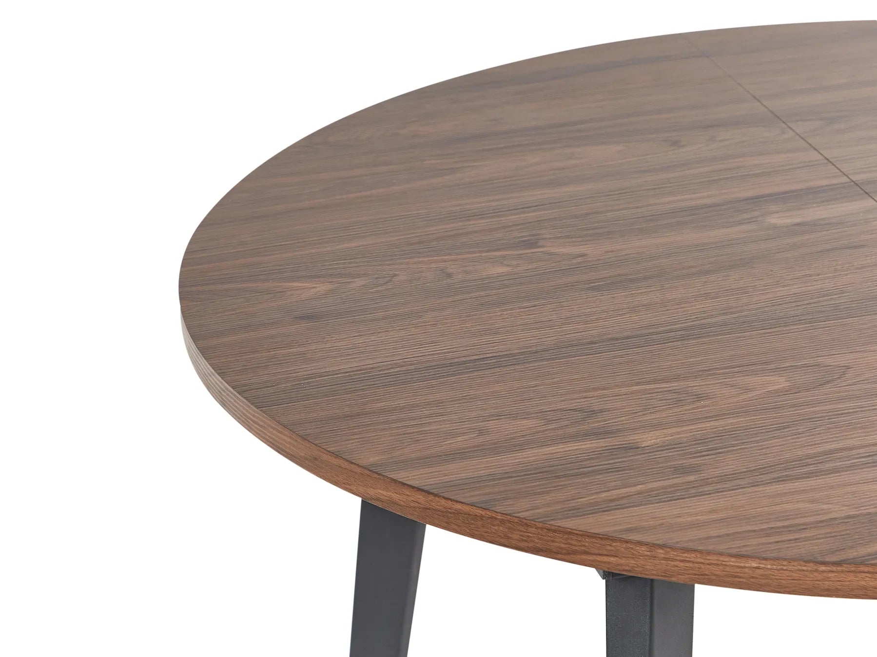 Extending Dining Table BOVINA Dark Brown 120/150 cm 120 cm