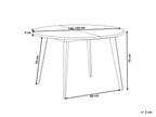Extending Dining Table BOVINA Dark Brown 120/150 cm 120 cm