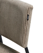 Set of 2 Dining Chairs STURGIS Corduroy Taupe