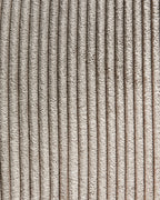 Set of 2 Dining Chairs MILES Corduroy Taupe