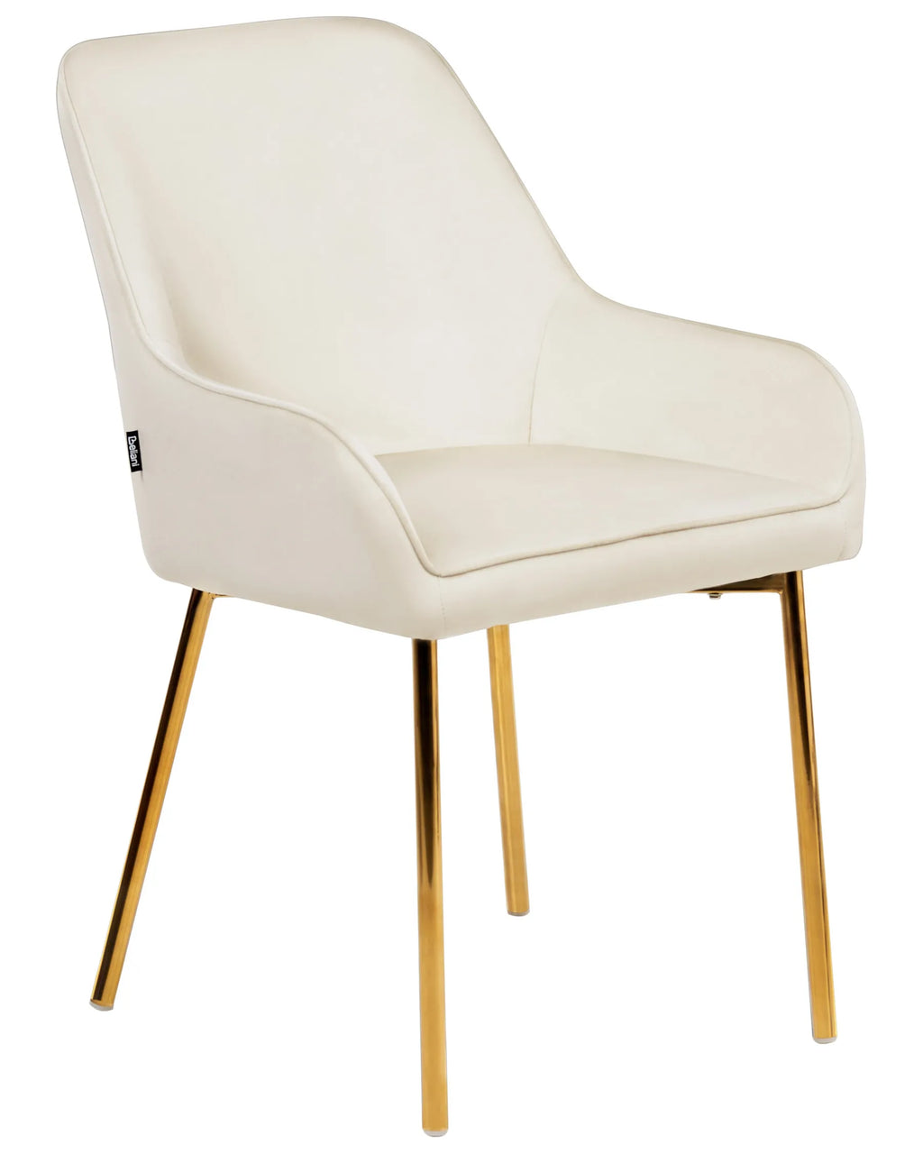 Set of 2 Dining Chairs LOVERNA Velvet Off-White