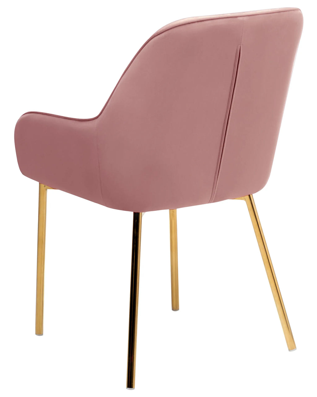 Set of 2 Dining Chairs LOVERNA Velvet Pink