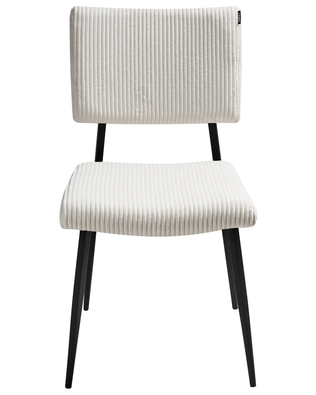 Set of 2 Dining Chairs STURGIS Corduroy Off-White