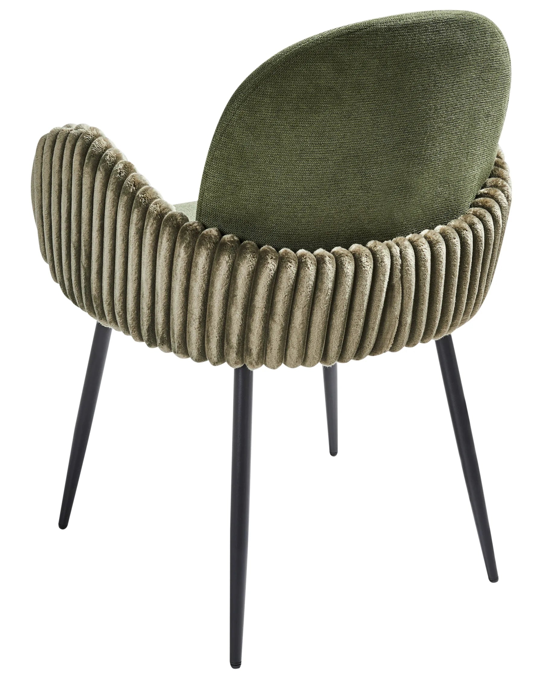 Set of 2 Dining Chairs AMITY Fabric Green