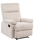 Recliner Chair EVERTON with Footrest Fabric Beige