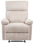 Recliner Chair EVERTON with Footrest Fabric Beige