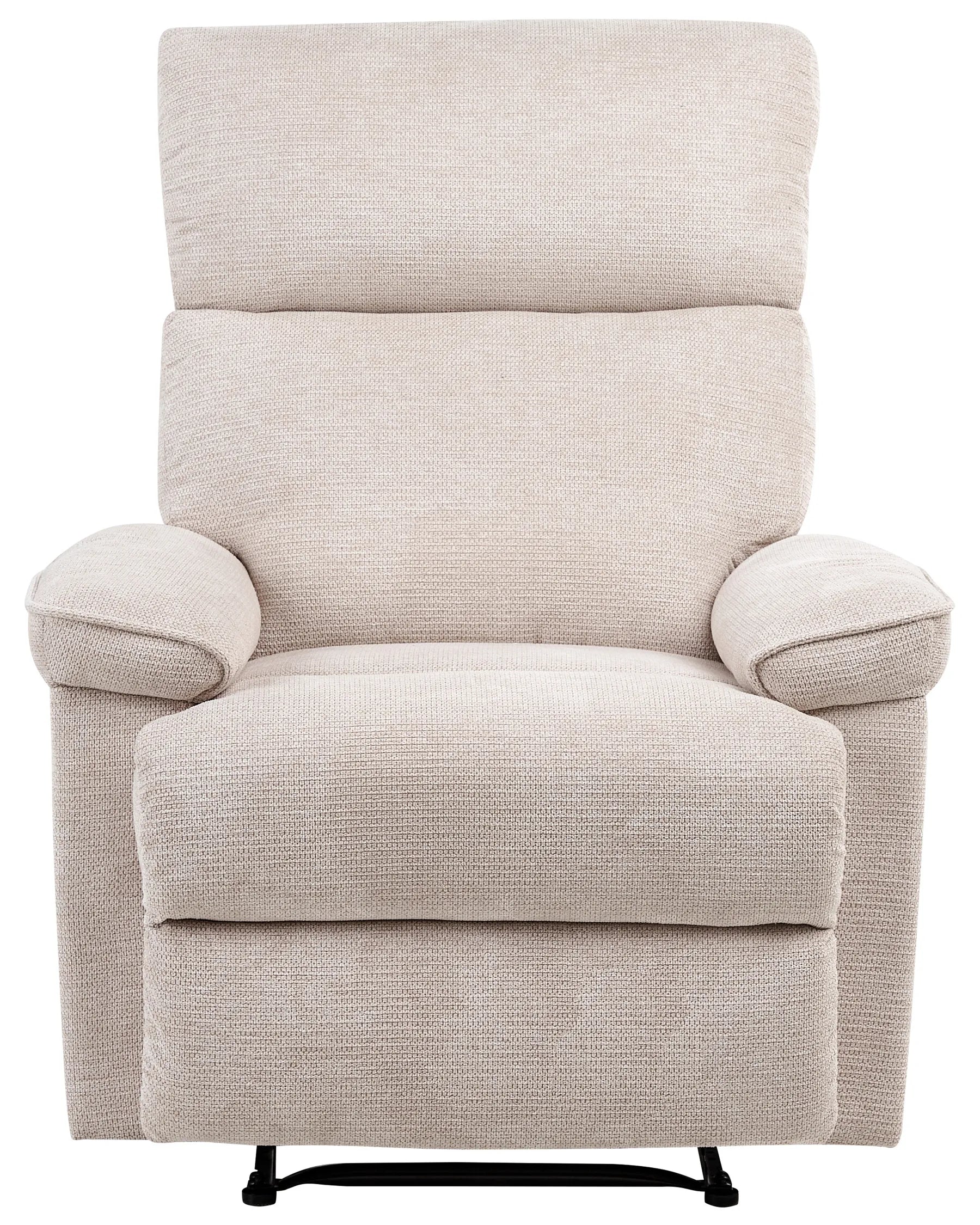 Recliner Chair EVERTON with Footrest Fabric Beige