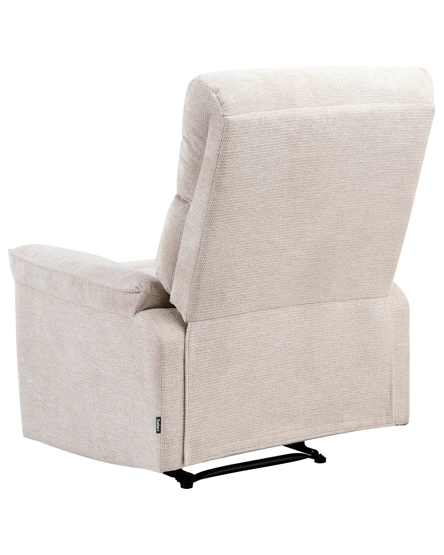 Recliner Chair EVERTON with Footrest Fabric Beige