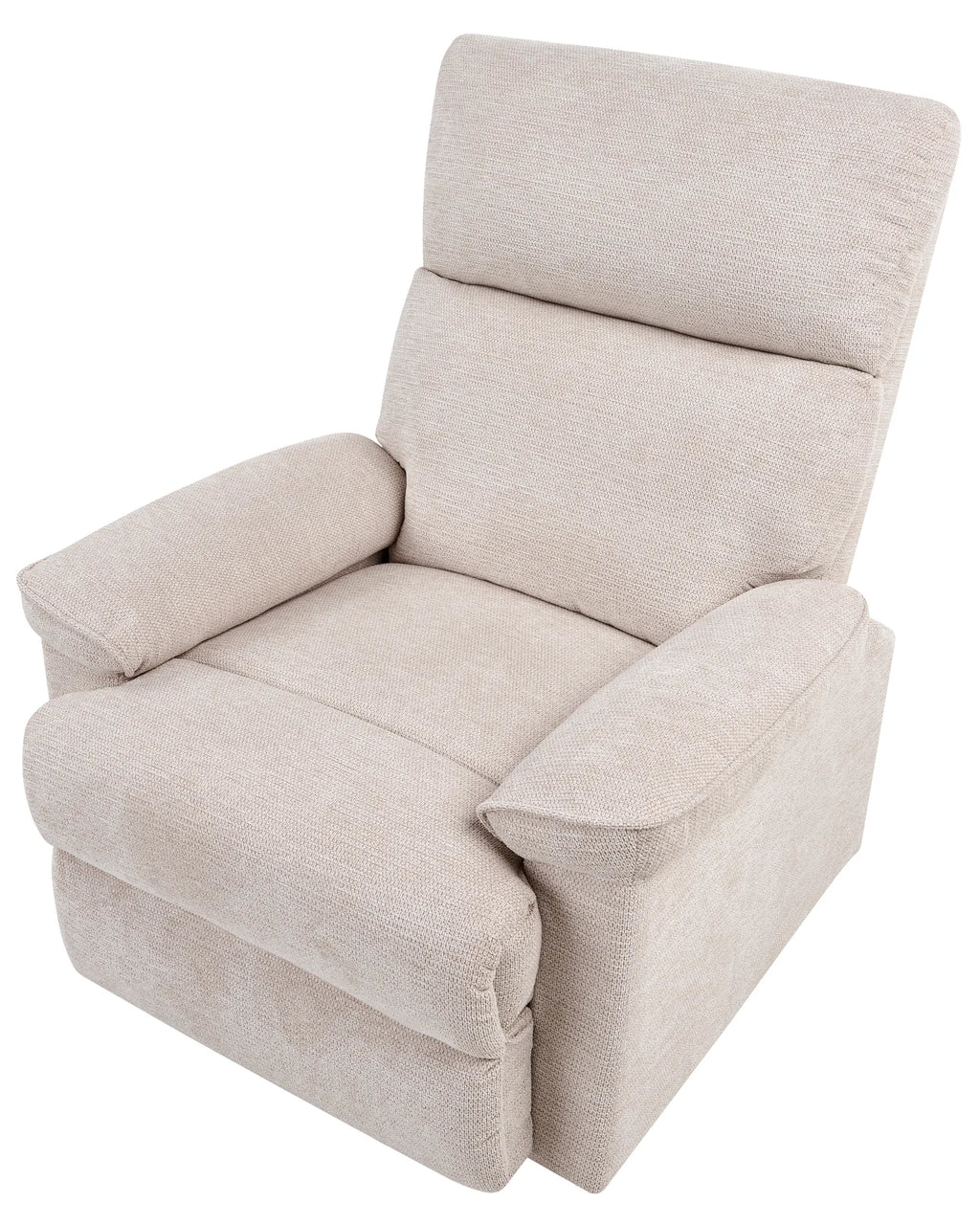 Recliner Chair EVERTON with Footrest Fabric Beige