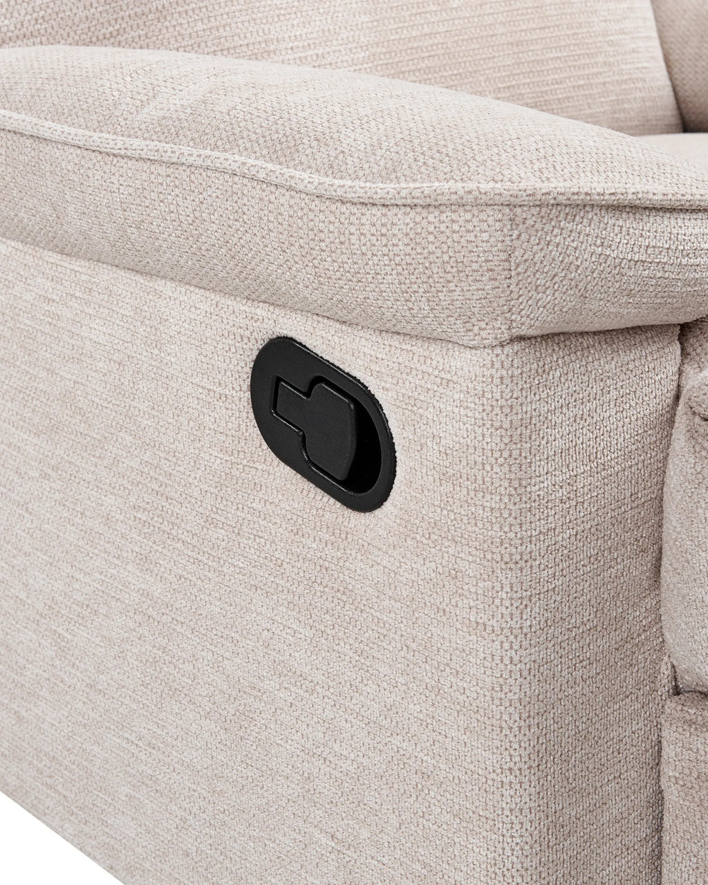 Recliner Chair EVERTON with Footrest Fabric Beige