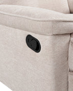 Recliner Chair EVERTON with Footrest Fabric Beige