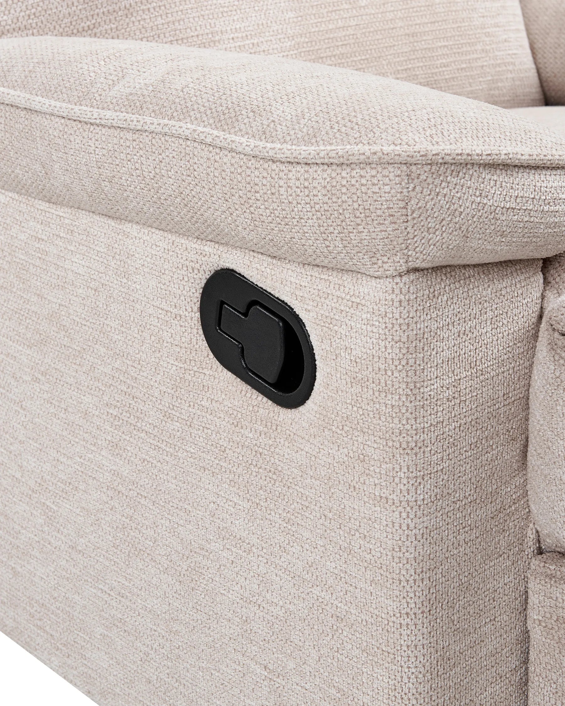 Recliner Chair EVERTON with Footrest Fabric Beige