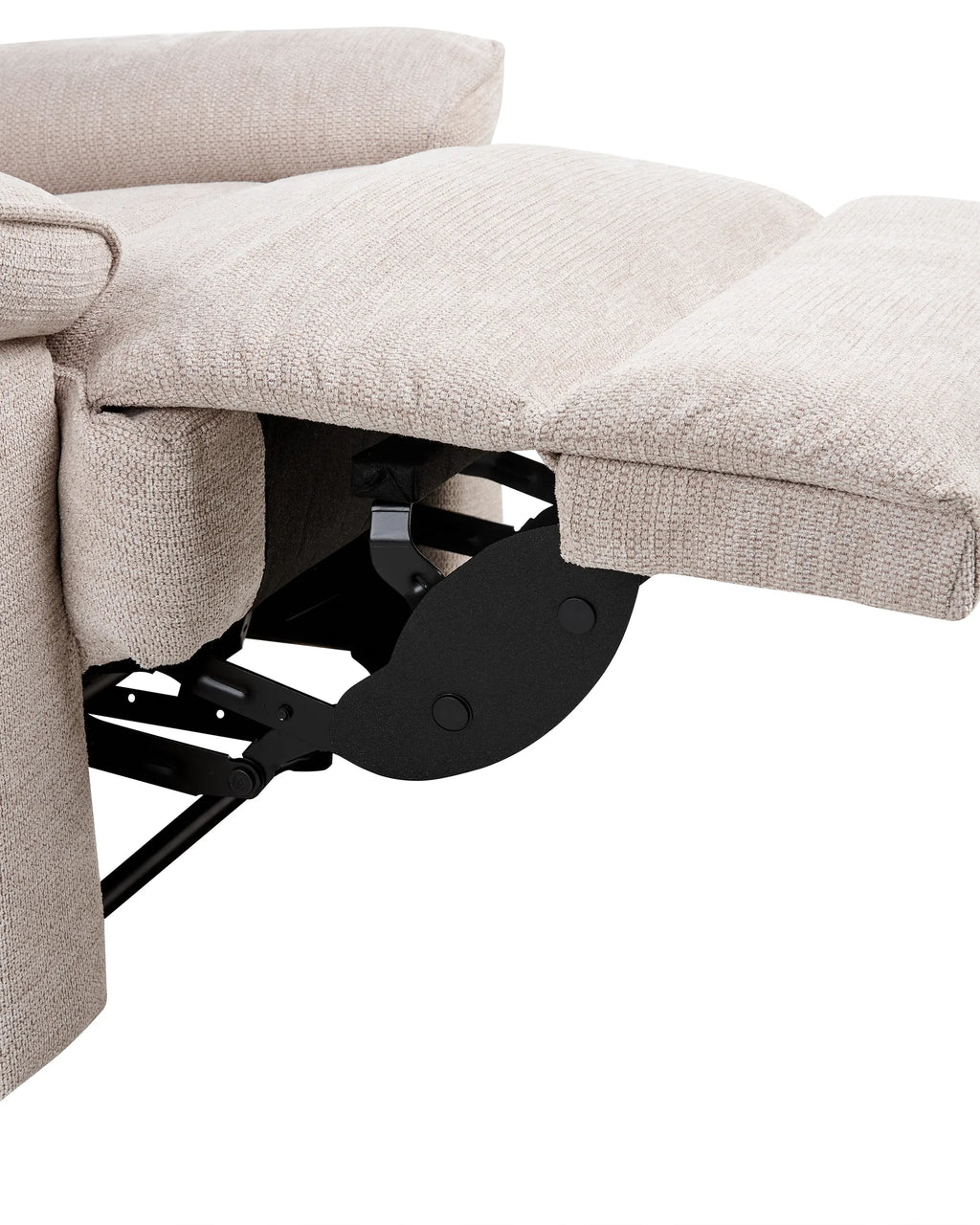 Recliner Chair EVERTON with Footrest Fabric Beige
