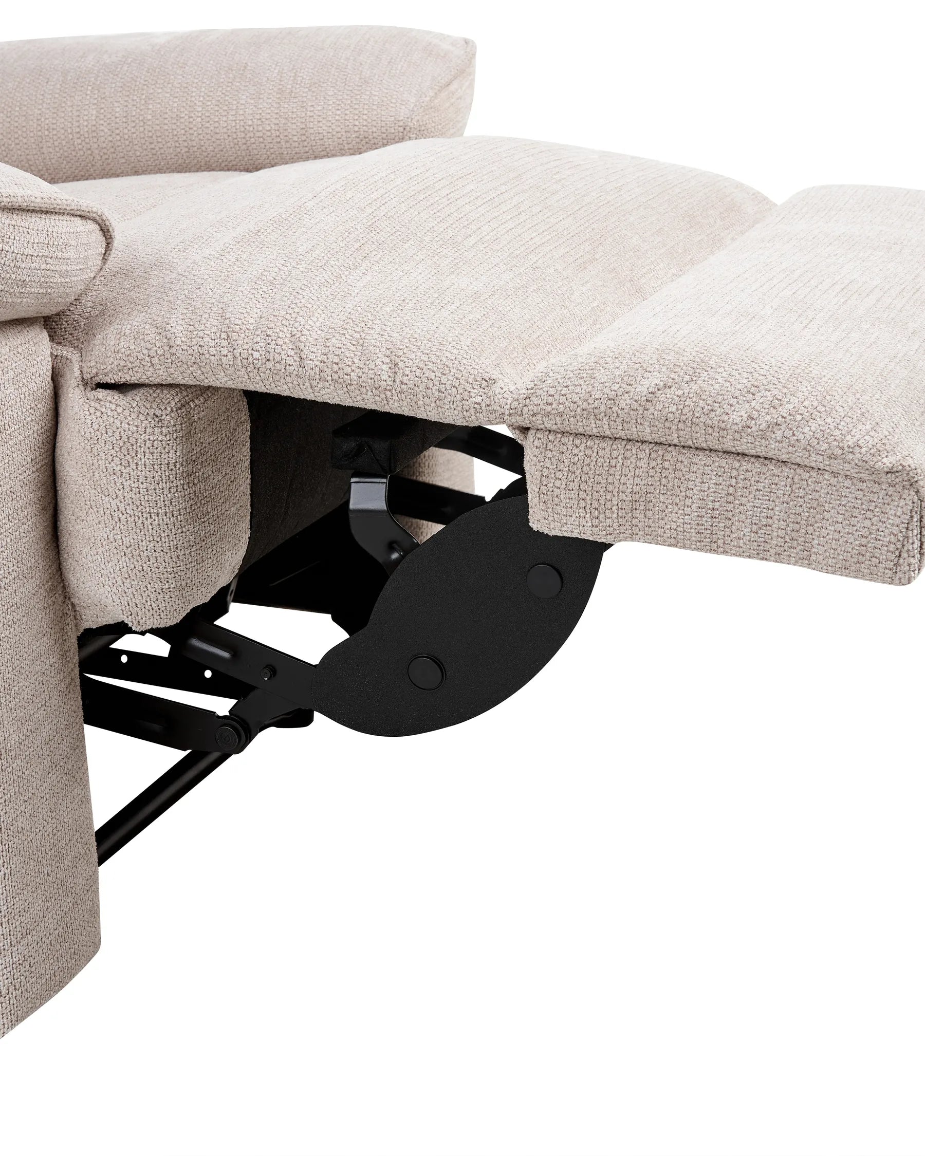 Recliner Chair EVERTON with Footrest Fabric Beige