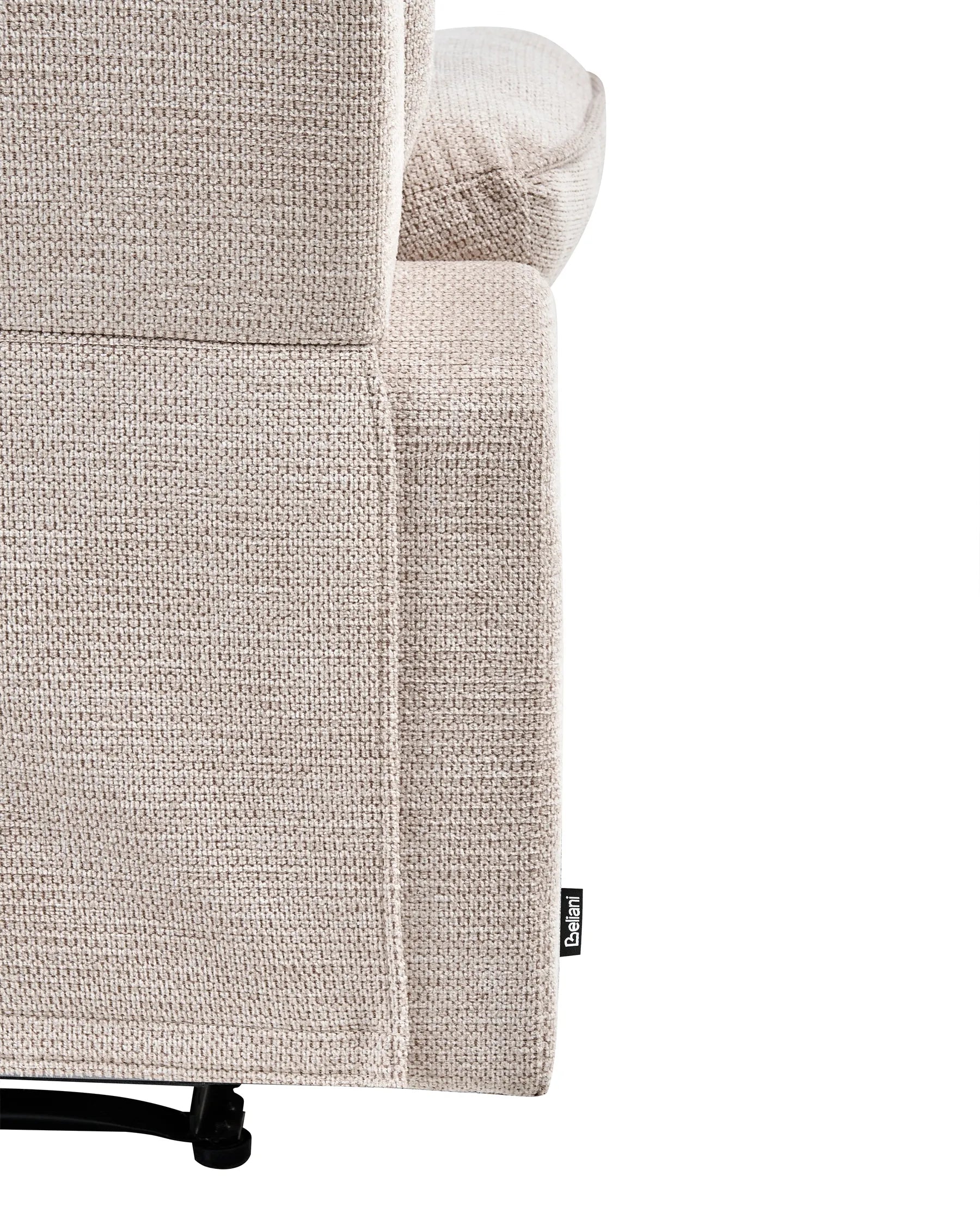 Recliner Chair EVERTON with Footrest Fabric Beige