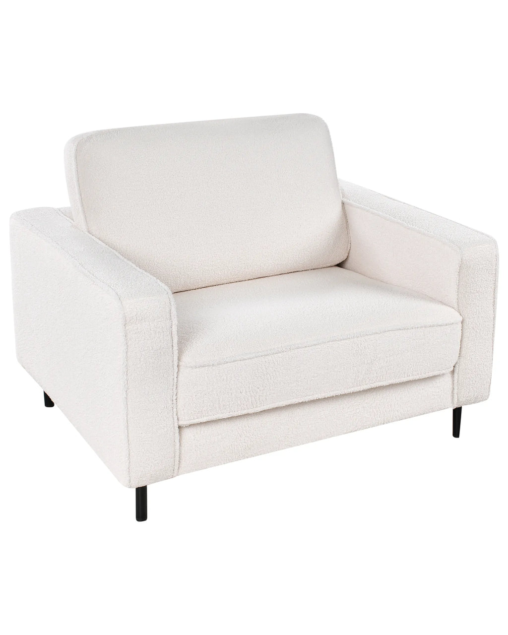 Armchair SAVALEN Boucle White