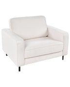 Armchair SAVALEN Boucle White