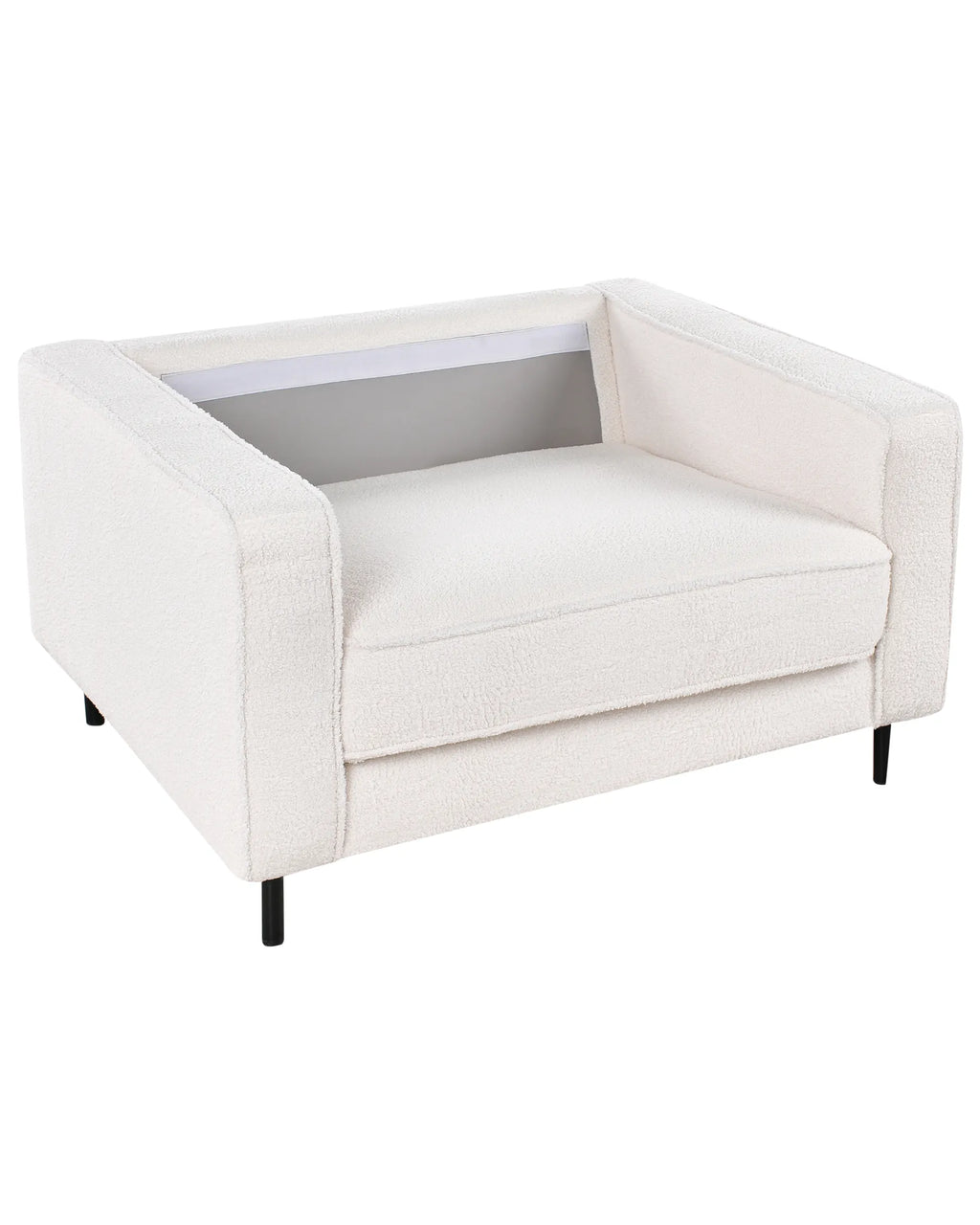 Armchair SAVALEN Boucle White