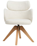 Dining Chair Swivel MARCY Boucle Light Beige