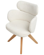 Dining Chair Swivel MARCY Boucle Light Beige
