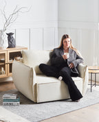 Armchair KUNES Fabric Light Beige