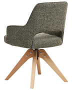 Dining Chair Swivel MORAVIA Boucle Green