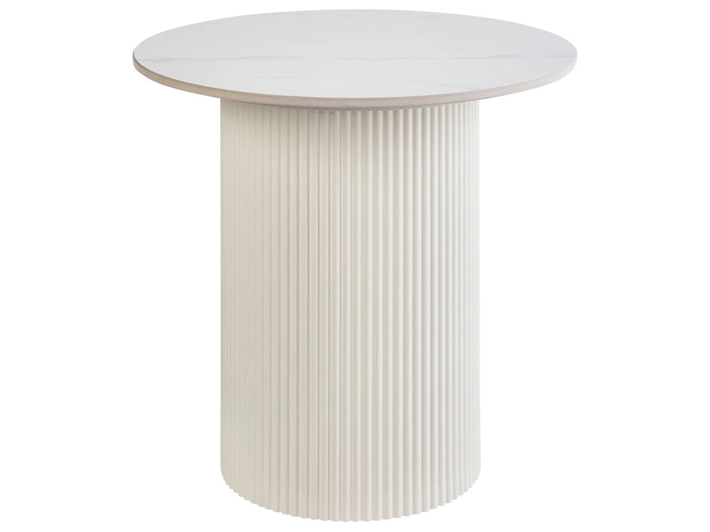 Side Table LEONA Ceramic Light Beige