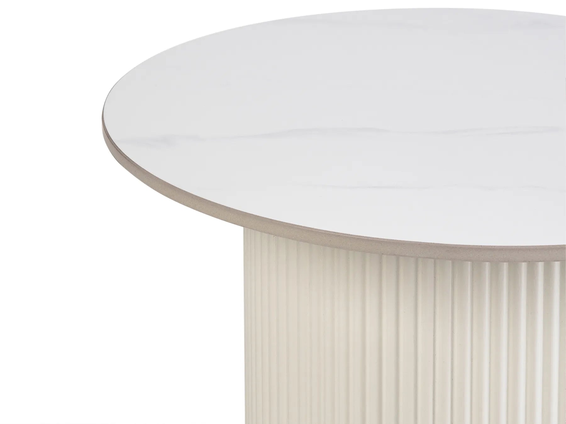 Side Table LEONA Ceramic Light Beige