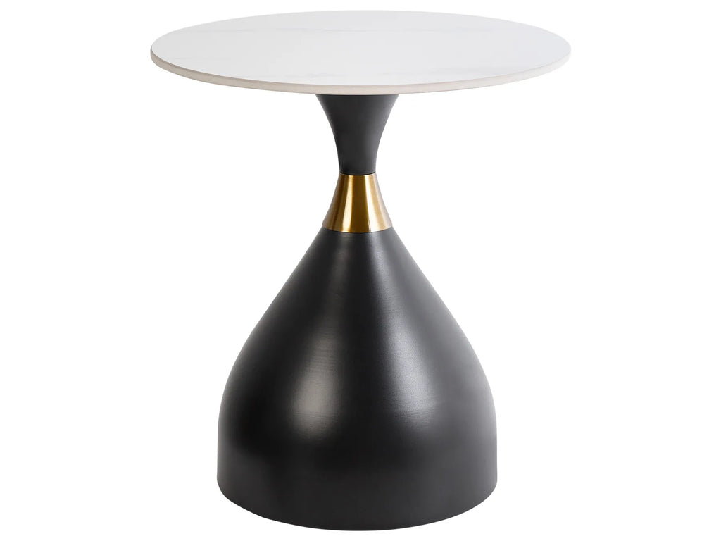 Side Table ITUNA Ceramic Black/ White