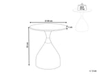 Side Table ITUNA Ceramic Black/ White