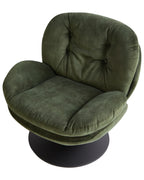 Swivel Armchair NOLVIK Velvet Dark Green