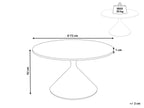 Coffee Table HAIWEE Ceramic Black/ White