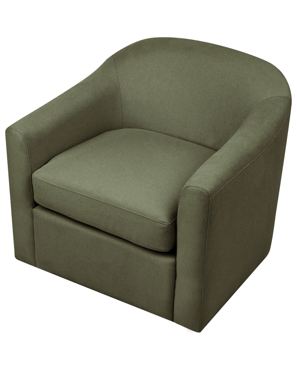 Swivel Armchair MAGNOR Fabric Dark Green