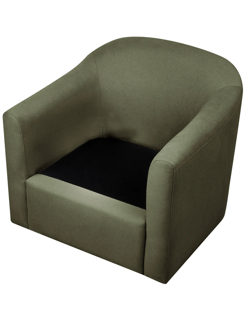 Swivel Armchair MAGNOR Fabric Dark Green