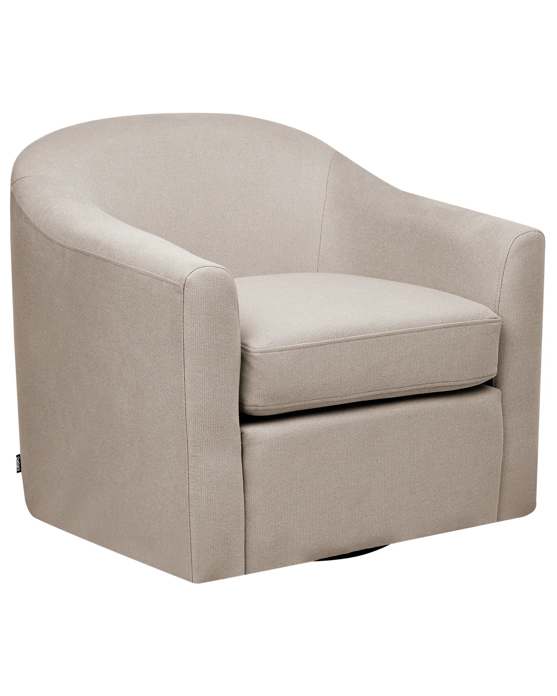 Swivel Armchair MAGNOR Fabric Taupe